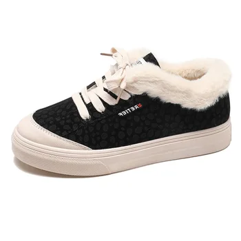 

2019 New Women Boot Winter Boots Lace Up Warm Snow Boots High Quality Women Ankle Boots Flock Women Shoes Fashion Snow Shoes