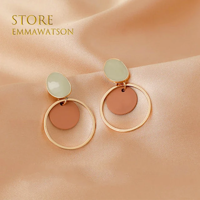 Fashion Women's Earrings Set Pearl Crystal Stud Earrings For Women 2021 Boho Geometric Round Flower Tassel Earrings Punk Jewelry 19