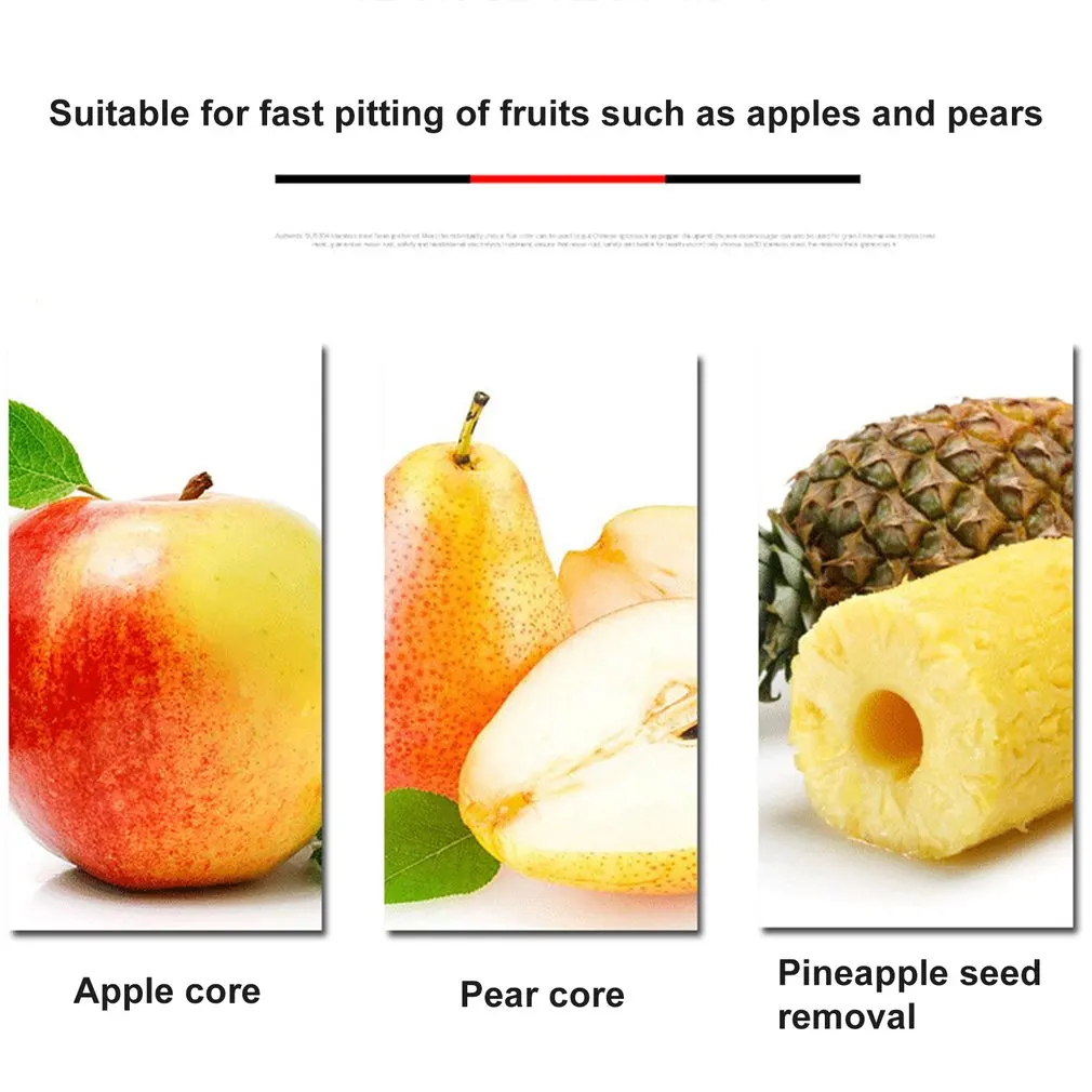 Hot Stainless Steel Apple Corer Pear Fruit Vegetable tools Core Seed  Remover Cutter Seeder Slicer Knife Kitchen Gadgets Tools - Price history &  Review, AliExpress Seller - kmemy Store