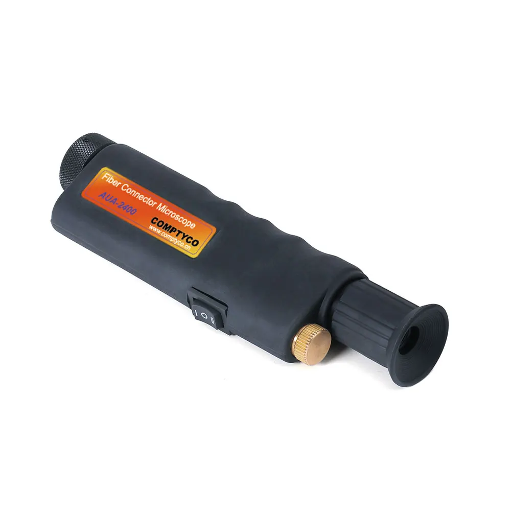 

Free Shipping AUA-2400 Handheld 400X Optical Fiber Inspection Microscope with 2.5mm and 1.25mm Adapter