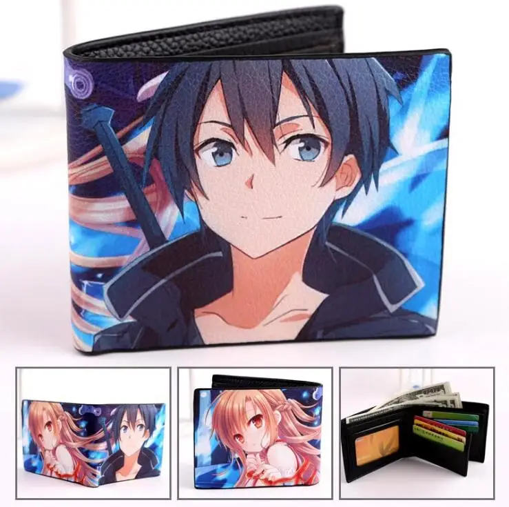 

Anime Hatsune Miku Lovelive Purses Women Wallet Cute Small Wallet Short Clutch Purses Pu Leather Credit Card Holders for Men