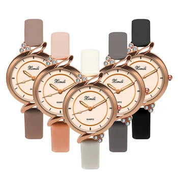 

Women's Watches Classics Ladies Wristwatch Women Elegant Leather Belt Quartz Ladies Wrist Watch Black Brown Watches