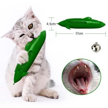 

Cats Interact Toothbrush Chew Toys Kitten Cleaning Care Catnip Toy cat toys cat toy cat puzzle