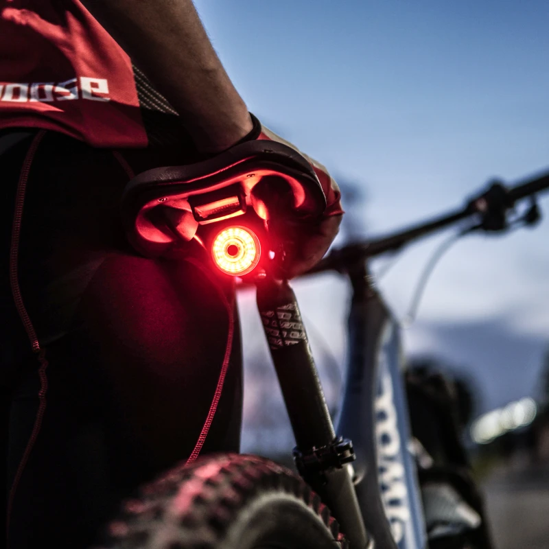 2Mountain Bike Cycling Headlight Bicycle Front Lamp Rear Taillights USB Charging