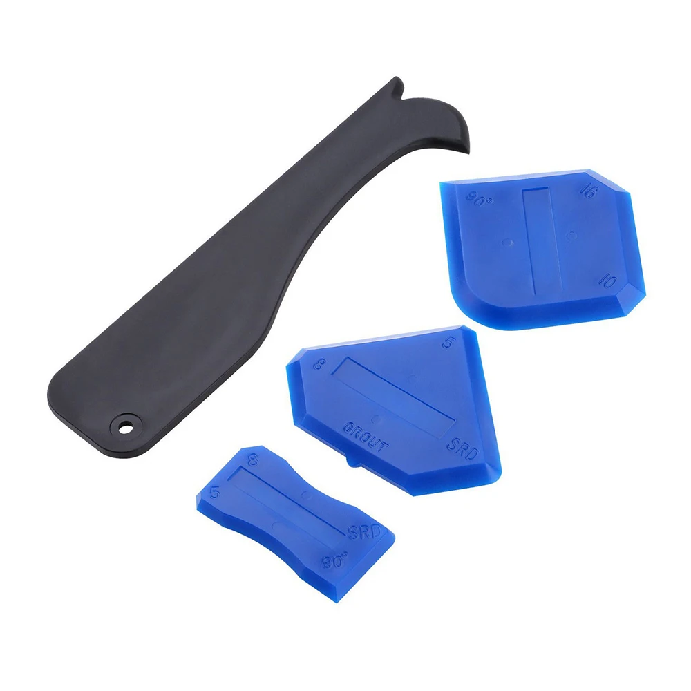  4Pcs Sealant Spatula Caulking Tool Kit Floor Gap Cleaner Caulk Finishing Joint Silicone Grout Remov