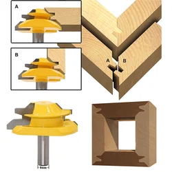 Mèche de coupe à Incision Oblique de 45 degrés, mèche de 3/8 ou 1/2 pouces, pour le travail du bois, perçage et fraisage en alliage dur 