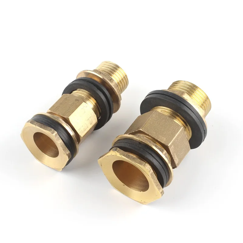 Медный пластиковый бачный соединитель для аквариума 1/2 ''3/4'' пластиковый адаптор для резервуара аквариума удлиняющий Резьбовой Адаптер