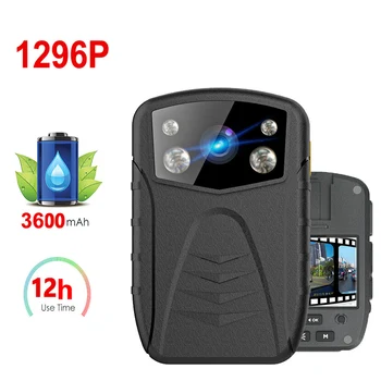 

1296p 34MP 12hrs Recording time HD Car Camera Global GPS DVR Video Voice Recorder Police DV Security Body Worn Cam