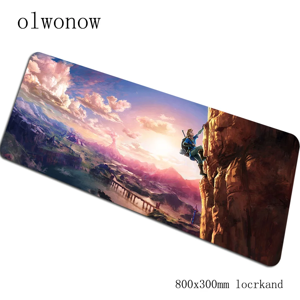 Zelda геймерский коврик для мыши популярный 800x300x2 мм игровой коврик для мыши Kawaii аксессуары для ноутбука Самый дешевый ноутбук padmouse эргономичный коврик - Цвет: Size 800x300x2mm
