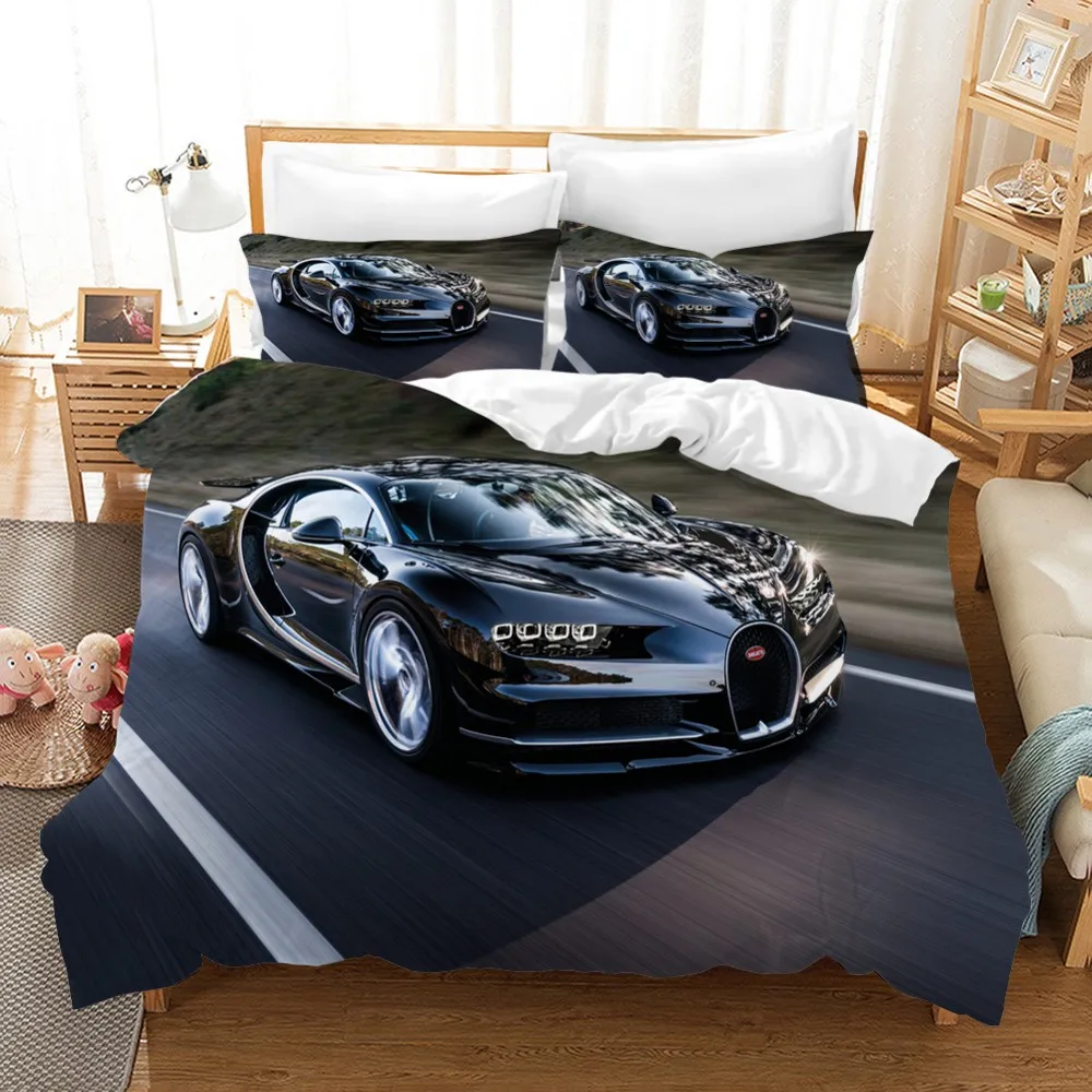 Racing Cars Bedding Set Fashion Scenery 3d Duvet Cover Set Comforter