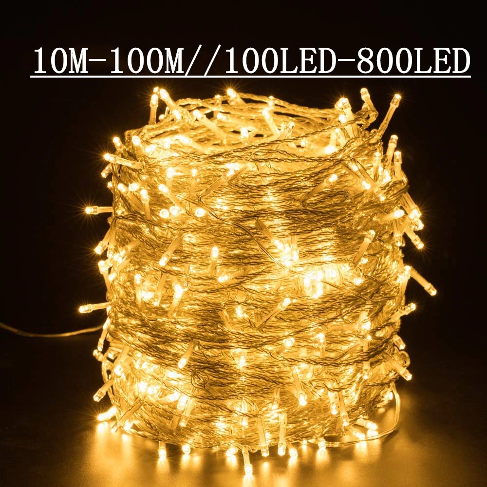 String Lights Holiday Wedding Christmas Decoration Outdoor Garden Waterproof Star Lantern Fairy Lights Garland Outdoor Garden