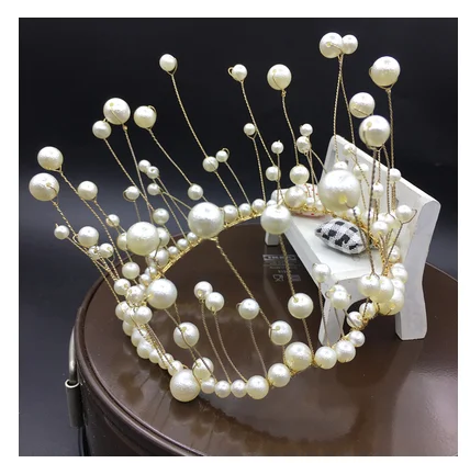 Детские фото корона украшение лебедь корона жемчужная корона аксессуары для новорожденных реквизит для фотосъемки