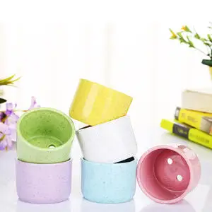 

Colourful Mini Plastic Flower Pot Succulent Plant Flowerpot Garden Home Office Planter Decoration Planter Desktop Flower Pots