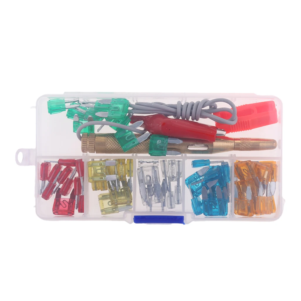 60 Pieces Mini Car Fuses Set Car Fuse Flat Fuse 5 - 30 A For Car Car, With Circuit  Pen