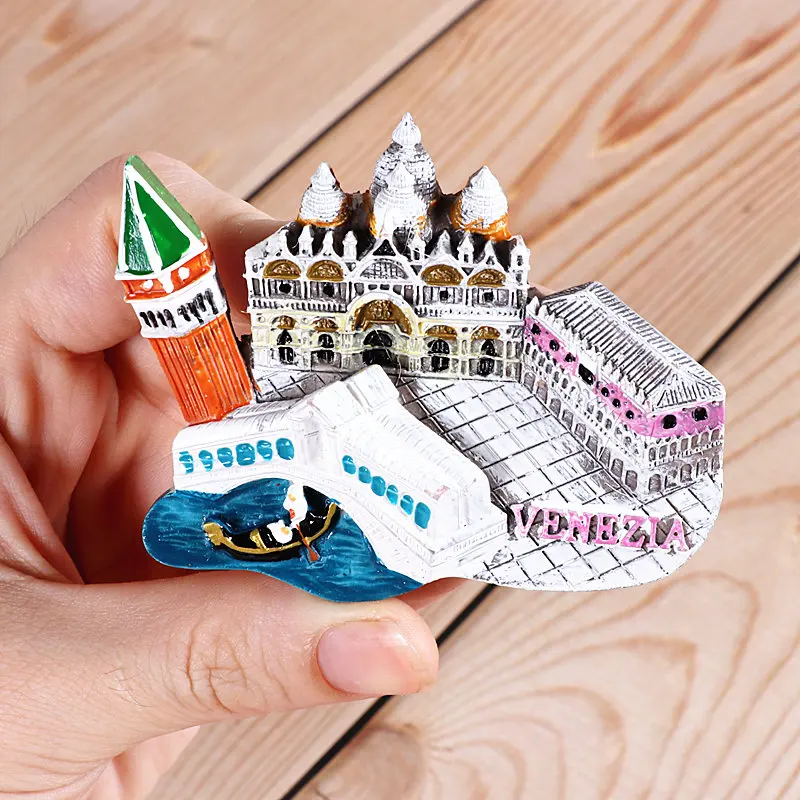 Oostenrijk Wenen 3D-koelkastmagneet Ambachten Souvenir Hars Magneten Collectie Reisgeschenk