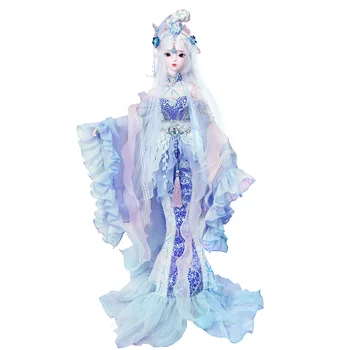 

Doll with Traditional Costume Zhenmi Three Countries 60cm Chinese Ancient Style Girl's Birthday Gift Gift Box Set for Leaders