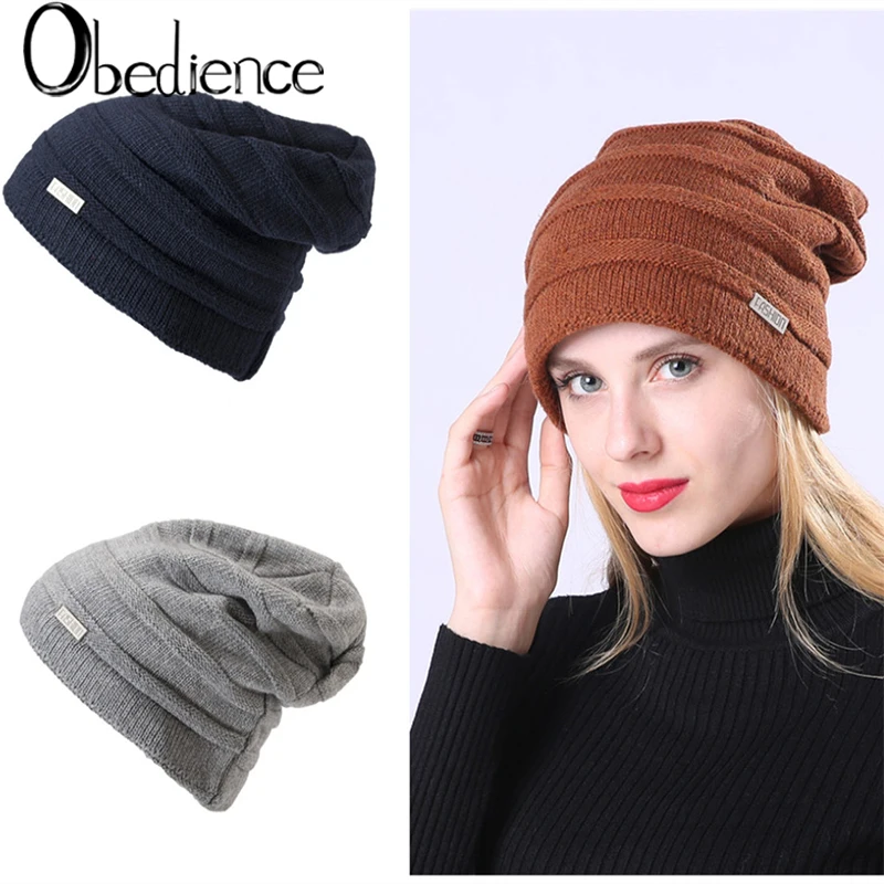 Male-Female Winter Fleece Ear Protector Knitted Pure Ear Protector Letter Wind Protector Cap