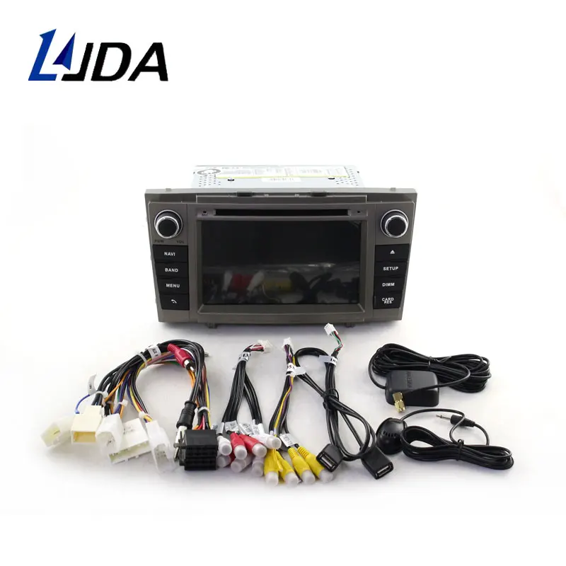 LJDA 2 Din Android 10,0 автомобильный dvd-плеер для Toyota Avensis T27 2009- Wifi gps Радио 2 Гб ram 16 Гб rom четырехъядерный Мультимедийный USB