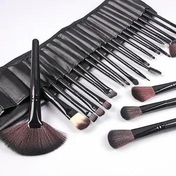 

Professional 24Pcs/set Makeup Brush Set Foundation Eye Shadows Lipsticks Powder Make Up Brushes Tool Bag Make UP Beauty Tools