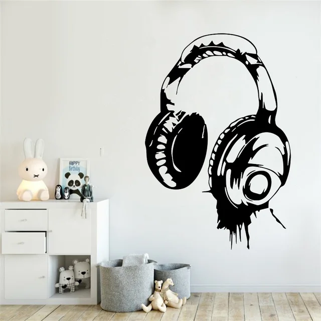 Virtual Reality Gamer Wall Decal Teens Gifts Wall Sticker Gamer Room  Wallpaper For Kids Bedroom Vinyl Wall Art Decor Mural Ll697 - Wall Stickers  - AliExpress