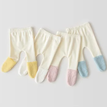 

Baby Newborn Pants Warm Toddler Girls Pants Spring Autumn Newborn Baby With Bag Foot Pants Toddler Legging Children Trousers