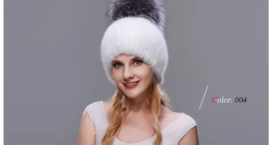 JINBAOSEN зимняя рубашка freizeit pelzmutze nerz stricken innere kappe fuchs pelz ball frau ski hut elegante mode
