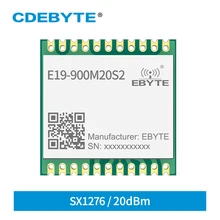 LoRa 868 МГц 915 SX1276 Беспроводной модуль 100 мВт дальность 5 км CDEBYTE E19-900M20S2 штамп отверстие SPI iot Lora макетная плата LoRa 868 МГц 915 SX1276 Беспроводной модуль 100 мВт дальность 5 км CDEBYTE E19-900M20S2 штамп отверстие SPI iot Lora макетная плата