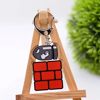 Super Mario classico Portachiavi in acrilico Mario Luigi Bowser Yoshi 12