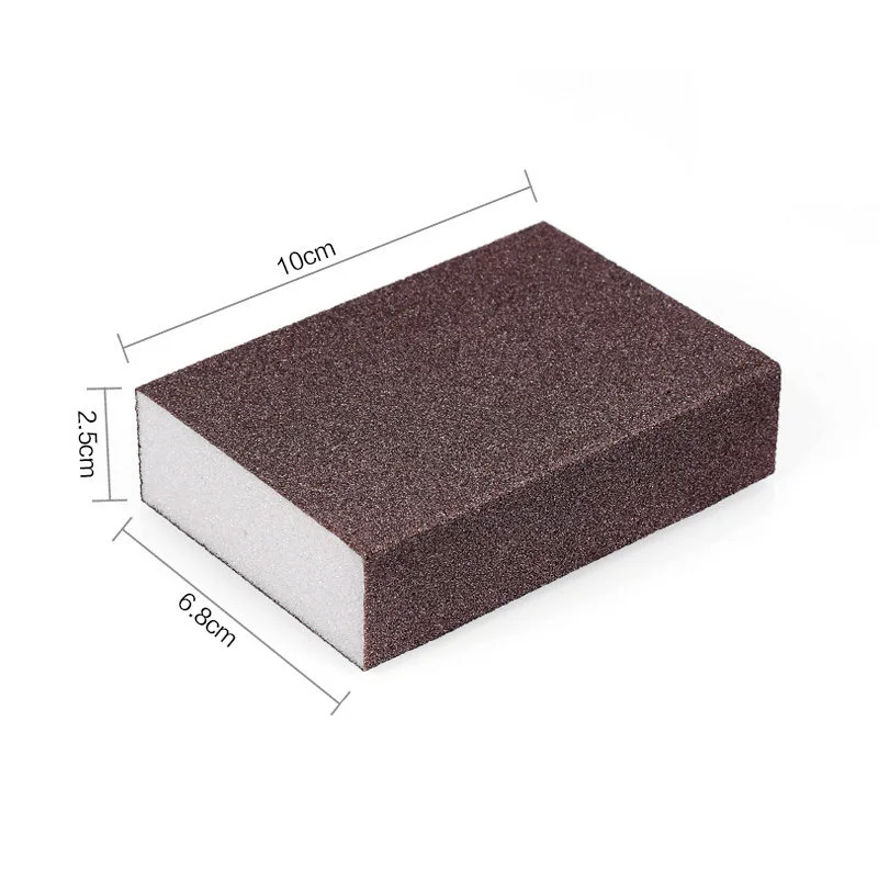 Импортная шлифовальная губка Блок Губка абразивная полировка бумаги губка для полировки блок тусклый Губка для полировки шлифовальный блок Песочная бумага