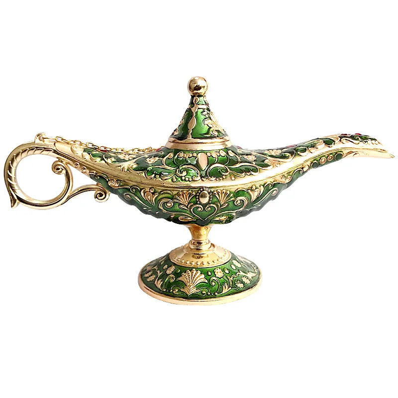 Lampada-Decorazione Regalo Aladdin Table-Ornament Craft Wishing Greative Fairy-Tale Retro