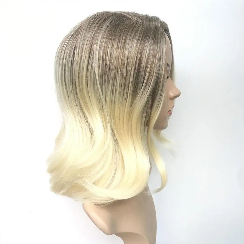 Soft Shaggy Layered Blonde Swept Bangs Full Synthetic Wig Natural Wave Women's Wigs Colour Choices Flexible Natural Look