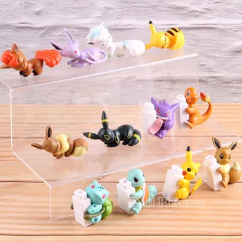 

Anime Cartoon Monsters Sleeping Mew Sylveon Bulbasaur Squirtle Charmander PVC Kawaii Action Figures Toys Gift for Kids 6pcs/set