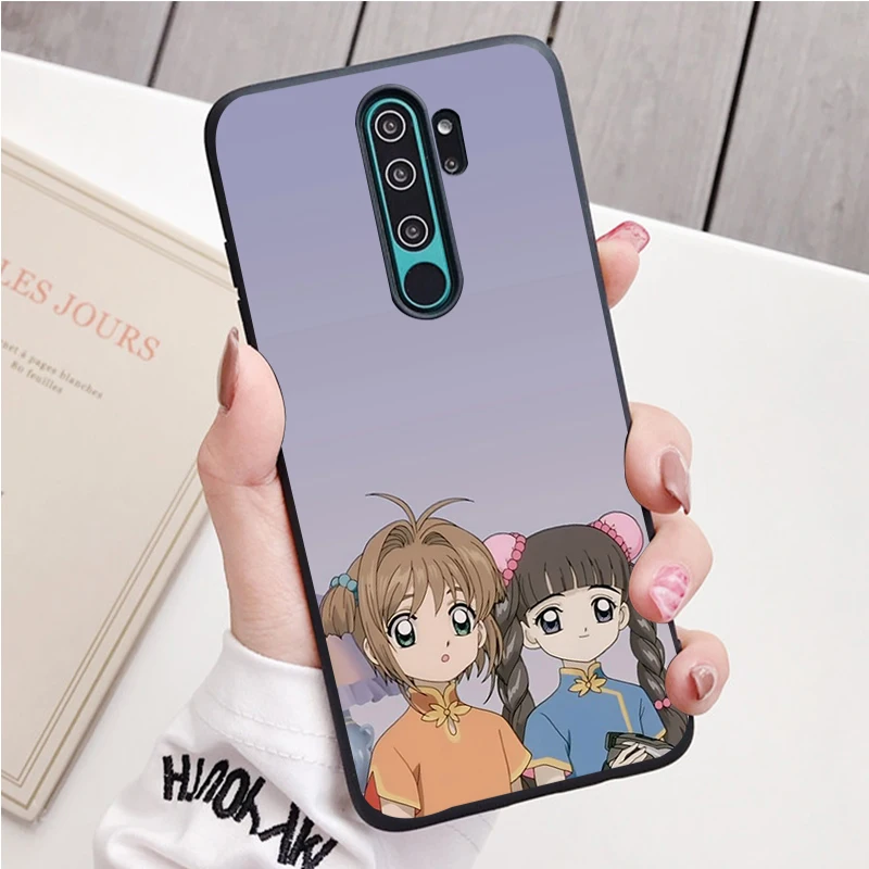 Anime black Silicone Phone Case For Redmi note 8 7 Pro S 8T for redmi 9 7A Cover xiaomi leather case hard