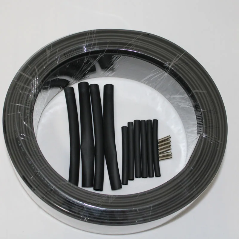 220V Flame retardant type heating cable Width 8mm Self regulat temperature Water pipe protection Roof deicing Heating cable