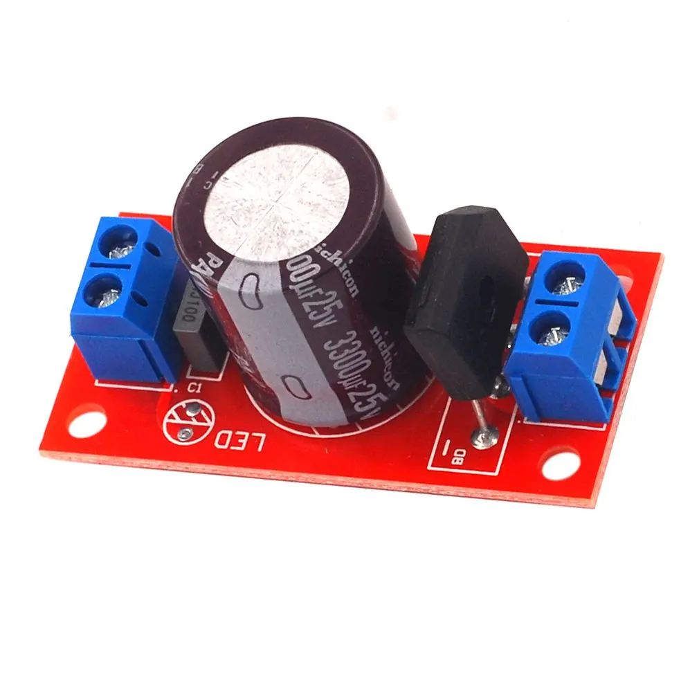 Rectifier filter power supply board rectifier power amplifier 3A with red LED AC simple Supl indicator