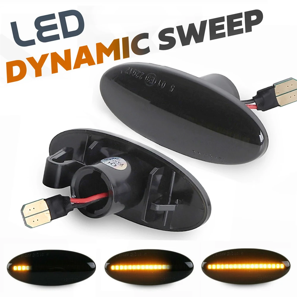 

LED Dynamic Side Marker Turn Signal Lights For Nissan Leaf Note NV200 NP300 Cube Micra Dualis March X-Trail Tiida