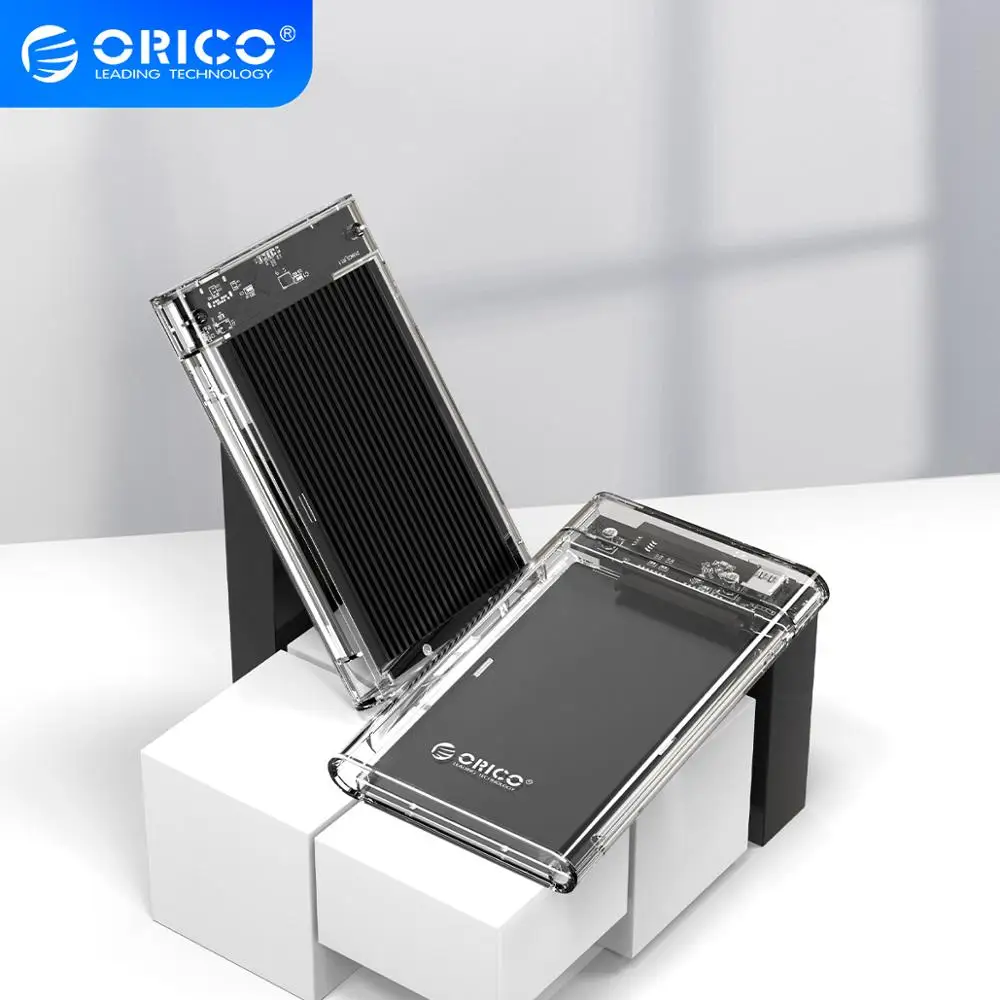 Прозрачный чехол ORICO для жесткого диска 2 5 дюйма SATA на USB3.1 Gen1 Гбит/с|Корпус диска| |
