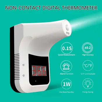 

Thermometer on The Wall Infrared Laser Forehead Temperature Wall Termometro Non-contact Forehead Baby Thermometer for School