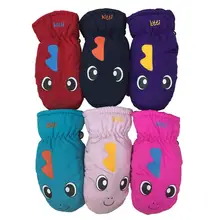 1 пара, детские перчатки, зимние лыжные вязаные перчатки для девочек и мальчиков, перчатки для велоспорта и альпинизма, водонепроницаемые, Нескользящие, DropDhippin