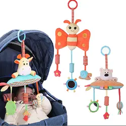 Детская погремушка, кровать, колокольчик, мягкие игрушки для активного отдыха, инструмент для сна, коляска для новорожденных, висячая