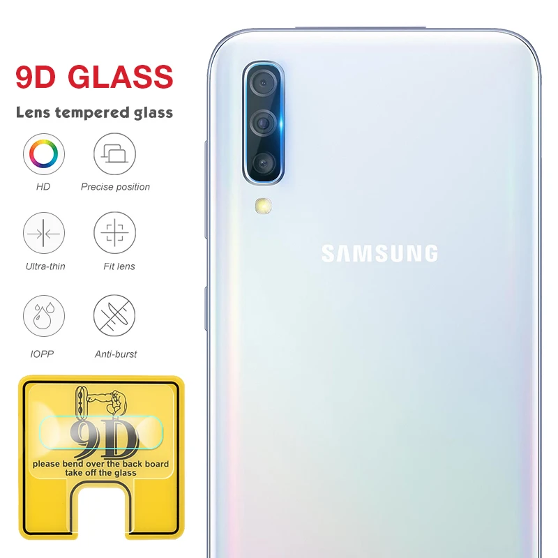 3 шт. 9D Камера объектив пленка для samsung Galaxy A70 A60 A50 A40 A30 A20 A10 A30S A50S A20E M20 A7 A9 S10 S9 плюс S8 Примечание; большие размеры 9, 10