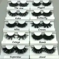 Mikiwi 5/10/30/50/100 Fluffy Mink Lashes Wholesale With Packaging 25mm Fluffy Mink Eyelashes Bulk 3D Mink Eyelashes Custom Logo 2