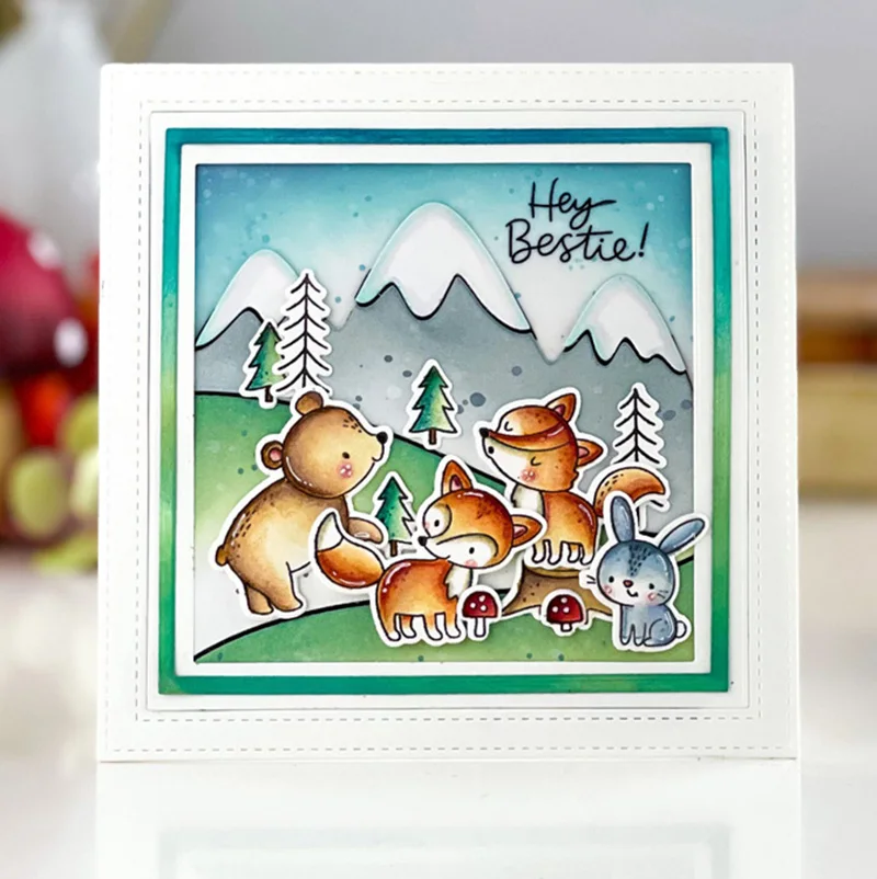 Fustella Metallica Per Scrapbooking – Quadrato Floreale 10x10 Cm, Acciaio Al Carbonio, Per Biglietti E Goffratura