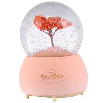 

1pc Charming Attractive Delicate Exquisite Beautiful Desktop Ornament Music Crystal Ball Tabletop Crafts for Inside Indoor Home