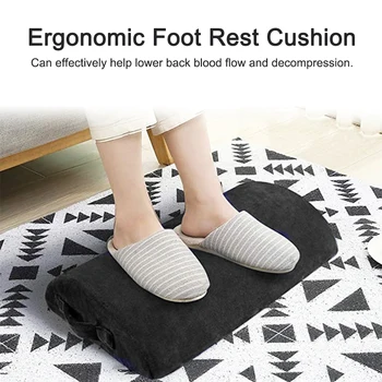

Multifunction Home Office Under Desk Ergonomic Foot Rest Cushion Travel Airplane Dome Shaped Practical Slow Rebound Memory Foam
