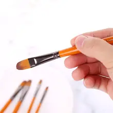 5 шт., кисти для рисования, нейлоновые волосы, акварельные гуаши, кисти для рисования, художественные инструменты J6PA