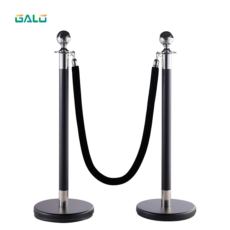 GALO 2x бизнес толпа управления стойки с 1,5 м барьер для контроля очереди столбы безопасности веревка