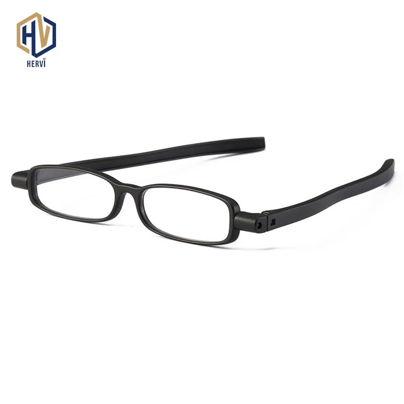 Новинка TR90 очки для чтения женские и мужские 360 ° вращающиеся складные очки пластиковые маленькие оправы очки по рецепту