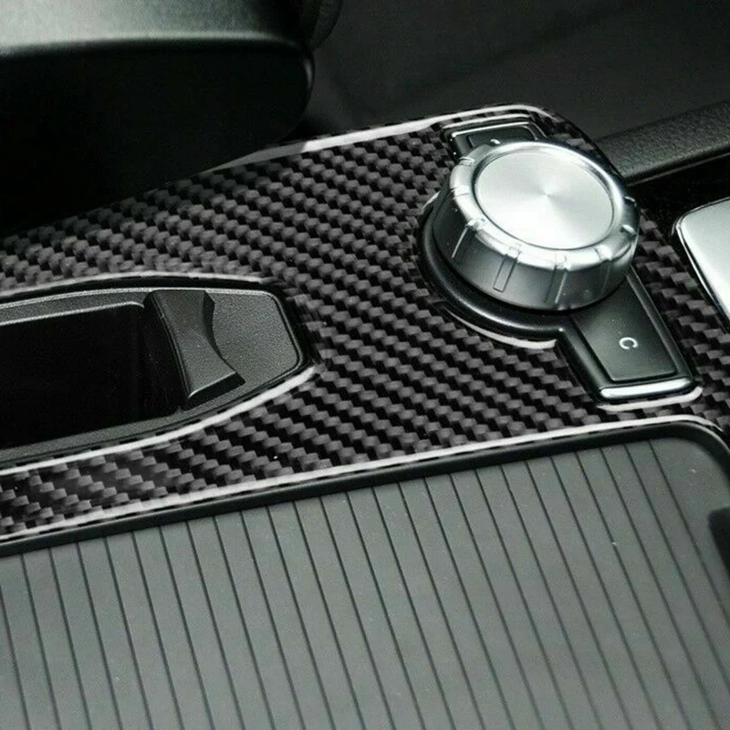 Для Mercedes Benz C Class W204 E Class W212 консоль из углеродного волокна накладка