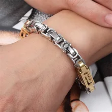 Нержавеющая сталь цепи браслеты золото серебро Цвет браслет с застежкой Лобстер для мужчин женщин аксессуар